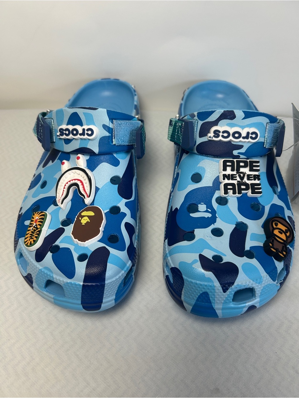 Bape X Crocs Blue Camo Men’s Size 9